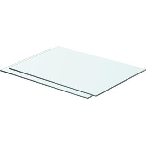 vidaXL Shelves 2 pcs Panel Glass Clear 50x30 cm - Shelves vidaXL Shelves 2 pcs Panel Glass Clear 50x30 cm - Shelves