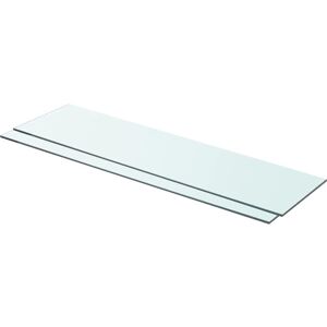 vidaXL Transparent Glass Shelves 2 pcs - Shelf vidaXL Transparent Glass Shelves 2 pcs - Shelf