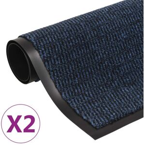 vidaXL Blue Rectangular Dirt Catching Mats - Dirt Catching Mats vidaXL Blue Rectangular Dirt Catching Mats - Dirt Catching Mats