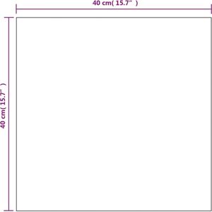 vidaXL 40x40cm Square Glass Wall Mirror - Bedroom Decor vidaXL 40x40cm Square Glass Wall Mirror - Bedroom Decor