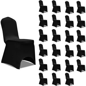 vidaXL Chair Cover Black Set - Universal Stretch Cover for Events vidaXL Chair Cover Black Set - Universal Stretch Cover for Events