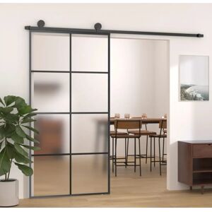 vidaXL Model 102.5x205 cm Black Aluminium Sliding Door vidaXL Model 102.5x205 cm Black Aluminium Sliding Door