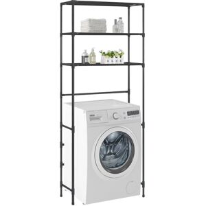 vidaXL 3-Tier Storage Rack over Washing Machine Black 69x28x169 cm vidaXL 3-Tier Storage Rack over Washing Machine Black 69x28x169 cm