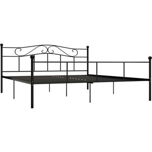 vidaXL Bed Frame Black Metal 180x200 cm - Bed Frame vidaXL Bed Frame Black Metal 180x200 cm - Bed Frame