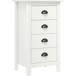 vidaXL Solid Wood Pine Sideboard Hill White - Storage Organizer vidaXL Solid Wood Pine Sideboard Hill White - Storage Organizer