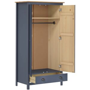vidaXL 89x50x170 cm Solid Pine Wardrobe - Wardrobe vidaXL 89x50x170 cm Solid Pine Wardrobe - Wardrobe