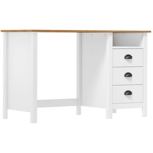 vidaXL Pine Desk with 3 Drawers - Desk vidaXL Pine Desk with 3 Drawers - Desk