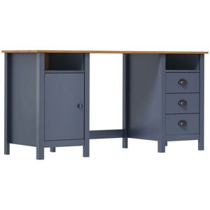 vidaXL 289001 Hill Grey Pine Desk - Desk vidaXL 289001 Hill Grey Pine Desk - Desk