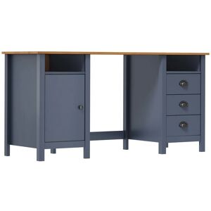 vidaXL 289001 Hill Grey Pine Desk - Desk vidaXL 289001 Hill Grey Pine Desk - Desk