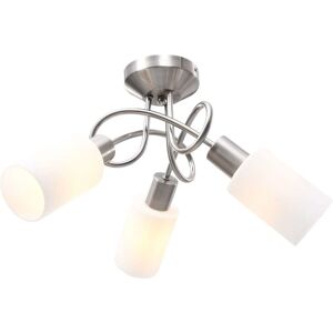 vidaXL Deckenlampe mit Keramiklampenschirmen für 3 E14 Glühbirnen - Deckenleuchte vidaXL Deckenlampe mit Keramiklampenschirmen für 3 E14 Glühbirnen - Deckenleuchte