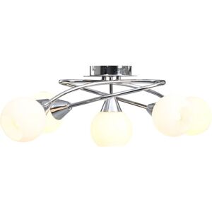 vidaXL Deckenlampe mit Keramikschirmen für 5 E14 Glühbirnen - Deckenleuchte vidaXL Deckenlampe mit Keramikschirmen für 5 E14 Glühbirnen - Deckenleuchte