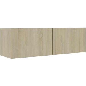 vidaXL Sonoma Oak Wall-mounted TV Cabinet - TV Type vidaXL Sonoma Oak Wall-mounted TV Cabinet - TV Type