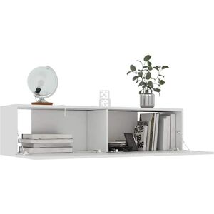 vidaXL White Wall-Mounted TV Cabinet - Engineered Wood vidaXL White Wall-Mounted TV Cabinet - Engineered Wood