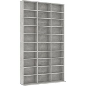 vidaXL CD Cabinet Concrete Grey Engineered Wood CD Shelf Cupboard Bookshelf - CD Cabinet vidaXL CD Cabinet Concrete Grey Engineered Wood CD Shelf Cupboard Bookshelf - CD Cabinet