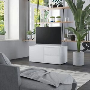 vidaXL White Engineered Wood TV Cabinet - 80x34x36cm - Stylish Storage vidaXL White Engineered Wood TV Cabinet - 80x34x36cm - Stylish Storage