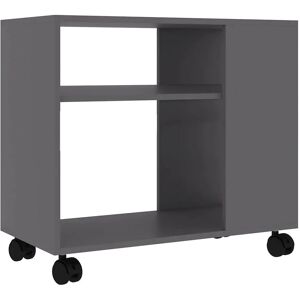 vidaXL Grey Engineered Wood Side Table 70x35x55 cm vidaXL Grey Engineered Wood Side Table 70x35x55 cm