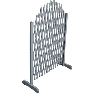 vidaXL Solid Firwood Trellis Fence 1.8x1m Grey - Garden Barrier vidaXL Solid Firwood Trellis Fence 1.8x1m Grey - Garden Barrier