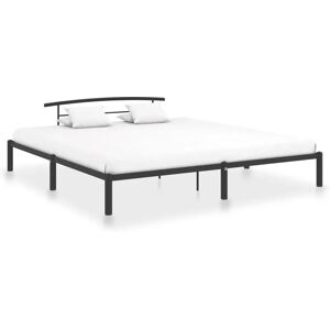 vidaXL 284705 Bettgestell Schwarz Metall 200x200cm - Bettgestell vidaXL 284705 Bettgestell Schwarz Metall 200x200cm - Bettgestell