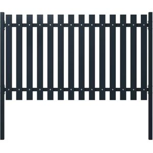 vidaXL Steel Fence Panel 174.5x100cm - Garden Boundary Security vidaXL Steel Fence Panel 174.5x100cm - Garden Boundary Security