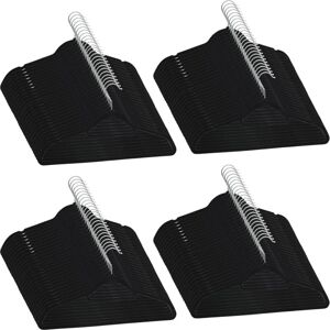 vidaXL 100 pcs Hanger Set - Black Velvet - Hanger Set vidaXL 100 pcs Hanger Set - Black Velvet - Hanger Set