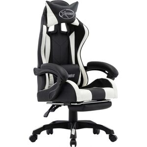 Sedia gaming Maisonchic bianca e nera - Sedia regolabile Sedia gaming Maisonchic bianca e nera - Sedia regolabile