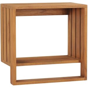 vidaXL Wall-mounted Towel Rack 35×20×35 cm Solid Teak - Towel Holder vidaXL Wall-mounted Towel Rack 35×20×35 cm Solid Teak - Towel Holder