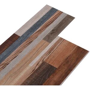 vidaXL Multicolour PVC Flooring Planks - 5.26 m², 2mm - Non Self-adhesive Flooring vidaXL Multicolour PVC Flooring Planks - 5.26 m², 2mm - Non Self-adhesive Flooring