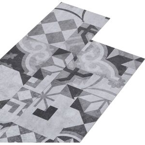 vidaXL Grey Pattern Self-adhesive PVC Flooring - Flooring vidaXL Grey Pattern Self-adhesive PVC Flooring - Flooring