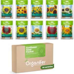 Pack de Graines de Tournesol ORGANIFER - 10 Variétés - Publicité Pack de Graines de Tournesol ORGANIFER - 10 Variétés - Publicité