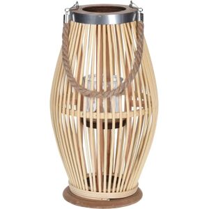 Lanterne en bambou de la collection Home Styling Collection - 21x38cm Nature - Publicité Lanterne en bambou de la collection Home Styling Collection - 21x38cm Nature - Publicité