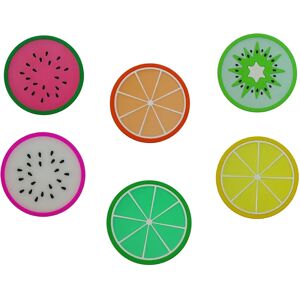 Excellent Houseware Sei sottobicchieri fruttati - Proteggi il tavolo Excellent Houseware Sei sottobicchieri fruttati - Proteggi il tavolo