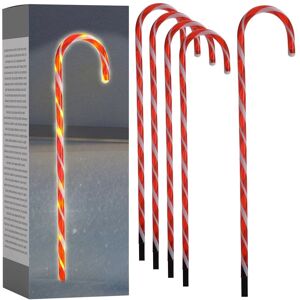 Luci di Bastoncini di Zucchero LED ECD Germany - Set da 5 decorazioni natalizie Luci di Bastoncini di Zucchero LED ECD Germany - Set da 5 decorazioni natalizie