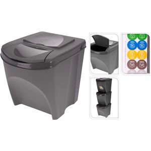 Unbranded 3 x 25L Recycle Bins Food Stackable Waste Recycling Kitchen Garden Dustbin Lids Unbranded 3 x 25L Recycle Bins Food Stackable Waste Recycling Kitchen Garden Dustbin Lids