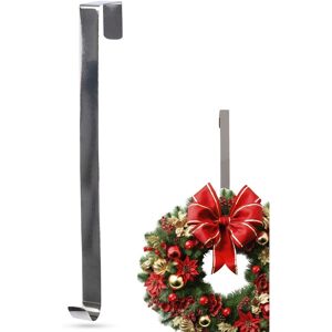 Koopman Silver Door Wreath Hanger - Door Decor 29cm Koopman Silver Door Wreath Hanger - Door Decor 29cm