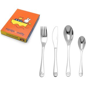 Set de cubiertos infantiles Zilverstad - 4 piezas Miffy vehículos acero inoxidable Set de cubiertos infantiles Zilverstad - 4 piezas Miffy vehículos acero inoxidable