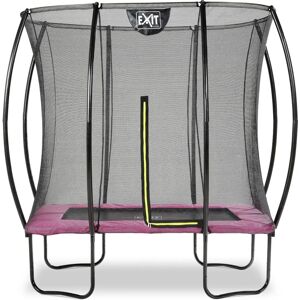 EXIT Silhouette Rectangular Trampoline - Pink & Safety Net EXIT Silhouette Rectangular Trampoline - Pink & Safety Net