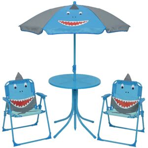 Decoris - Shark - Albastru - 4 piese - Set mobilier gradina Decoris - Shark - Albastru - 4 piese - Set mobilier gradina