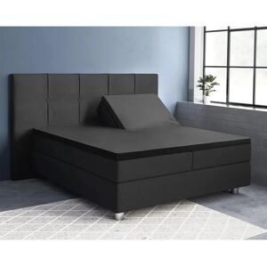 Royal Textile Satin Hoeslaken - 180x200cm - Zwart Royal Textile Satin Hoeslaken - 180x200cm - Zwart