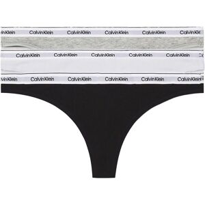 Calvin Klein Thong 3-pack (000QD5209E) - black/white/grey Calvin Klein Thong 3-pack (000QD5209E) - black/white/grey