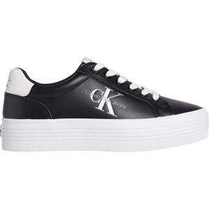 Calvin Klein Damen Plateausneaker - Leder, Schnürung, Gummisohle - Sneaker Calvin Klein Damen Plateausneaker - Leder, Schnürung, Gummisohle - Sneaker