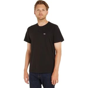 Tommy Hilfiger T-Shirt aus Bio-Baumwolle mit Flaggen-Patch (DM0DM09598) - schwarz Tommy Hilfiger T-Shirt aus Bio-Baumwolle mit Flaggen-Patch (DM0DM09598) - schwarz