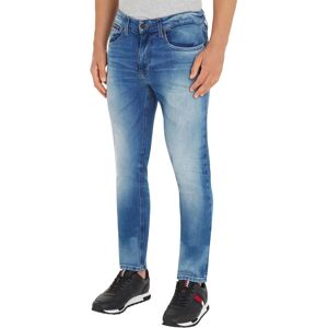 Tommy Jeans DM0DM09555 Wygładzane niebieskie wąskie dżinsy - Dżinsy Tommy Jeans DM0DM09555 Wygładzane niebieskie wąskie dżinsy - Dżinsy