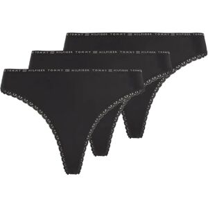 Tommy Hilfiger 3-Pack Floral Lace Thongs (UW0UW02824) - black Tommy Hilfiger 3-Pack Floral Lace Thongs (UW0UW02824) - black