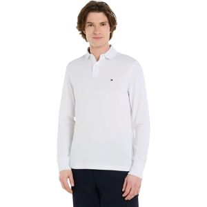 Tommy Hilfiger 1985 TH Flex Regular Fit Long Sleeve Polo - white Tommy Hilfiger 1985 TH Flex Regular Fit Long Sleeve Polo - white