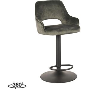 LABEL51 - Fer - Velours Hunter - Zithoogte 64-84 cm - Barkruk LABEL51 - Fer - Velours Hunter - Zithoogte 64-84 cm - Barkruk