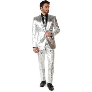 OppoSuits Silber Kostüm - Herren Glänzendes Anzug - EU 54 OppoSuits Silber Kostüm - Herren Glänzendes Anzug - EU 54