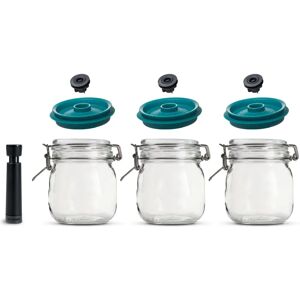 Airtender Modelo 1000ml Frasco de almacenamiento al vacío - Negro Airtender Modelo 1000ml Frasco de almacenamiento al vacío - Negro