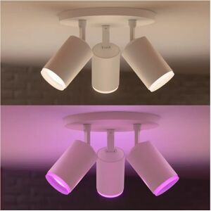 Philips Hue White & Colour Ambiance Fugato Smart 3 Light LED Ceiling Spotlight - Smart Lighting Philips Hue White & Colour Ambiance Fugato Smart 3 Light LED Ceiling Spotlight - Smart Lighting