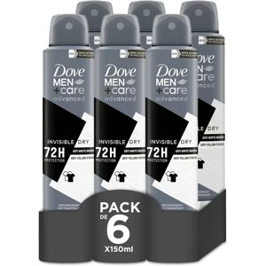 Dove Men+Care Unsichtbar Trocknendes 72h Deo - Packung von 6 Dove Men+Care Unsichtbar Trocknendes 72h Deo - Packung von 6