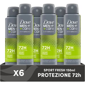 Dove Men+Care Antiperspirant Deodorant 72h Schutz - 150 Ml, 6er Pack Dove Men+Care Antiperspirant Deodorant 72h Schutz - 150 Ml, 6er Pack